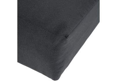 Banc Jackson en teck avec coussin d'assise 200 cm + teck gris foncé