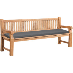 Teakbank Jackson mit Sitzkissen 220 cm + teak