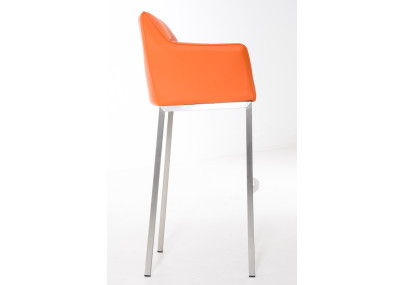 Tabouret de bar Damaso E à 4 pieds, orange