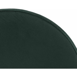 Set de 2 Taburetes de bar Ponte en terciopelo Verde,Metal blanco mate