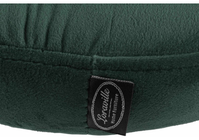 Ensemble de 2 tabourets de bar Ponte, velours, blanc/vert