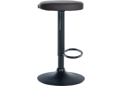 Lot de 2 tabourets de bar Ponte simili cuir noir