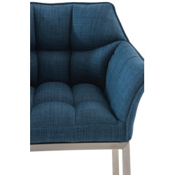 Barhocker Damaso E Stoff mit 4-Fuß Gestell