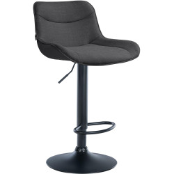 Barhocker Vonore Stoff schwarz