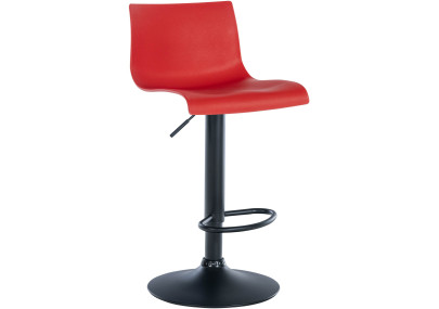 Lot de 2 tabourets de bar Branford, en plastique, rouges