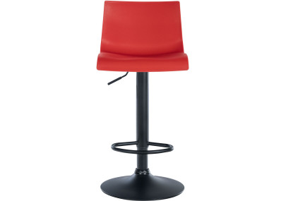 Lot de 2 tabourets de bar Branford, en plastique, rouges