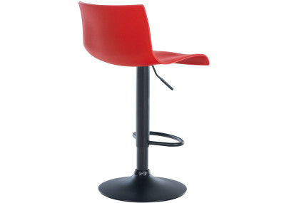 Lot de 2 tabourets de bar Branford en plastique rouge