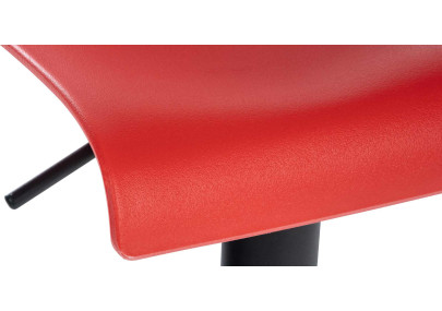 Lot de 2 tabourets de bar Branford, en plastique, rouges