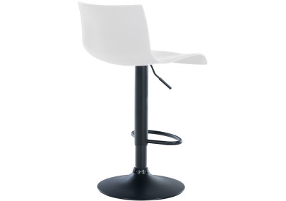 Lot de 2 tabourets de bar en plastique Branford, blanc