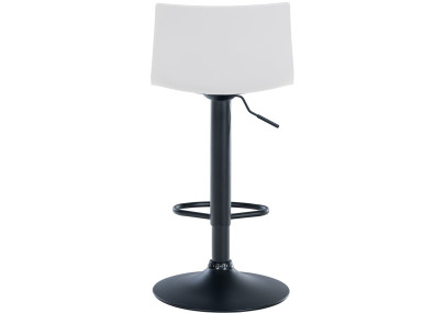 Lot de 2 tabourets de bar en plastique Branford, blanc