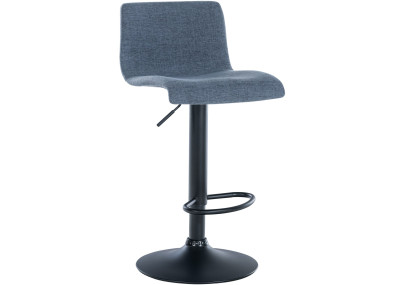 Ensemble de 2 tabourets de bar, tissu Branford, bleu