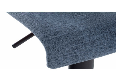 Lot de 2 tabourets de bar Branford en tissu bleu