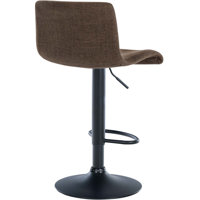 Ensemble de 2 tabourets de bar en tissu Branford brun