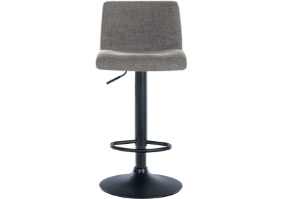 Lot de 2 tabourets de bar Branford en tissu gris clair