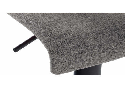 Lot de 2 tabourets de bar Branford en tissu gris clair