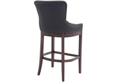 Taburete Lakewood Tapizado en Tela Gris oscuro