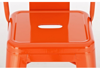 Taburete Industrial Mason Naranja