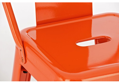 Taburete Industrial Mason Naranja