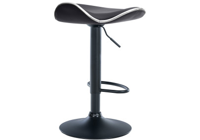 Tabouret de bar Shanghai, simili cuir noir