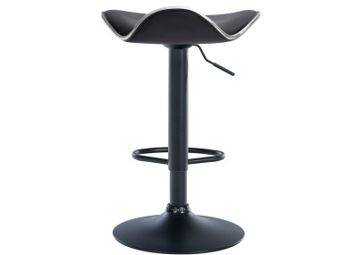 Tabouret de bar Shanghai, simili cuir noir