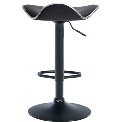 Tabouret de bar Shanghai, similicuir, noir