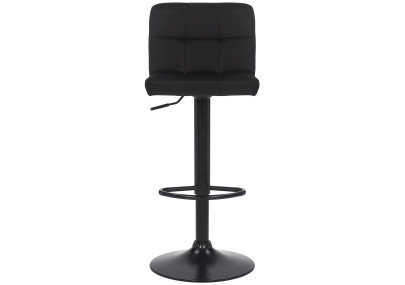 Ensemble de 4 tabourets de bar Feni en velours noir