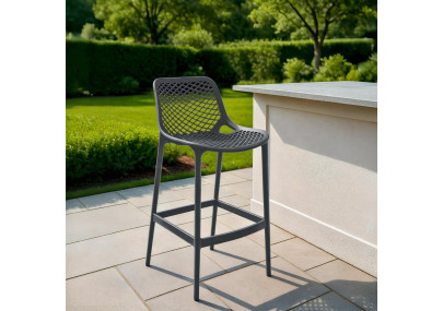 Tabouret de bar Air cinza fosco