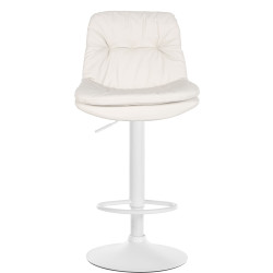 Barhocker Laurel Kunstleder weiß