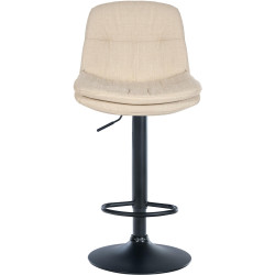 Barhocker Laurel Stoff schwarz