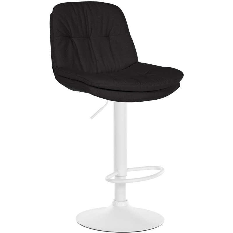 Barhocker Laurel Stoff weiß