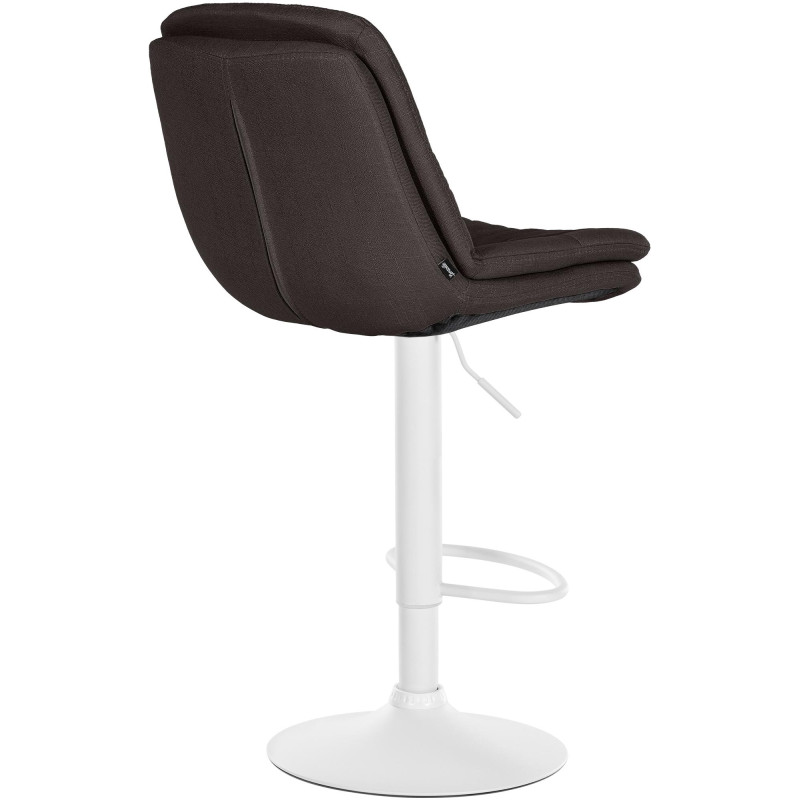 Barhocker Laurel Stoff weiß