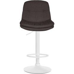 Barhocker Laurel Stoff weiß