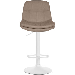 Barhocker Laurel Stoff weiß