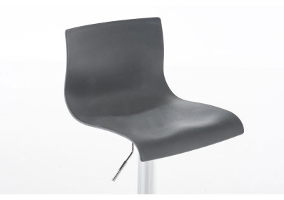 Taburete de bar Hover Gris,Metal cromado