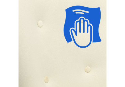 Sedia a dondolo Sanka in velluto crema