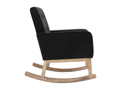 Fauteuil à bascule de rêve, tissu noir
