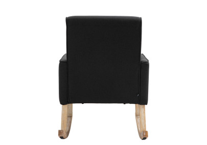 Sedia a dondolo in tessuto Dream nero
