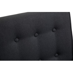 Fauteuil à bascule de rêve, tissu noir