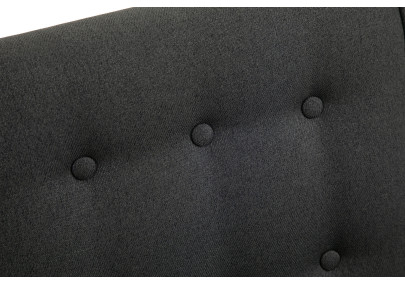 Fauteuil à bascule de rêve, tissu gris foncé