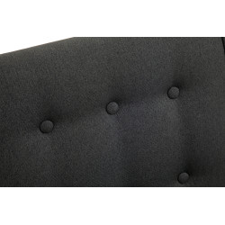 Fauteuil à bascule de rêve, tissu gris foncé