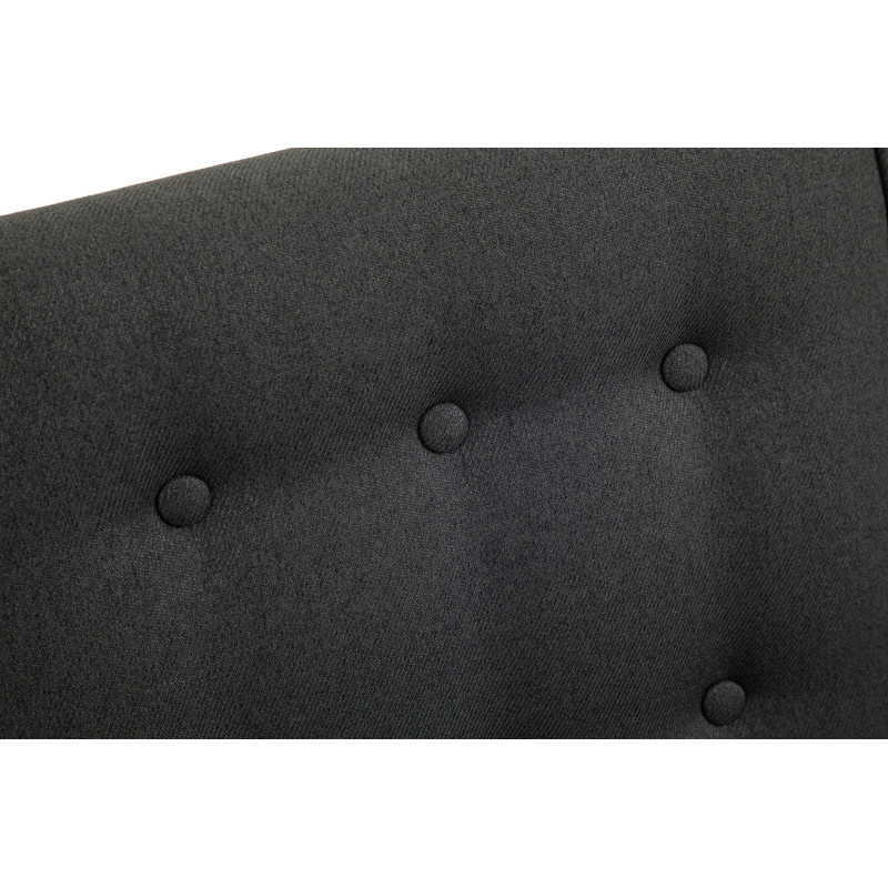 Fauteuil à bascule de rêve, tissu gris foncé