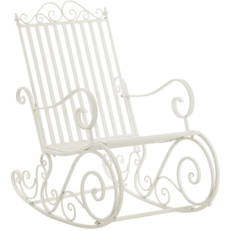 Fauteuil à bascule blanc Smilla