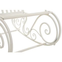 Fauteuil à bascule blanc Smilla