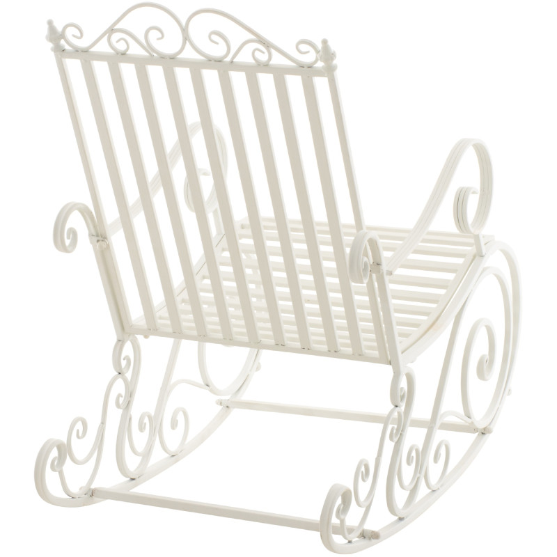 Fauteuil à bascule blanc Smilla