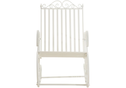 Fauteuil à bascule blanc Smilla