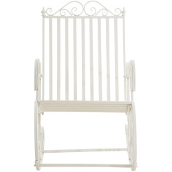 Fauteuil à bascule blanc Smilla