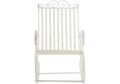 Fauteuil à bascule Smilla blanc antique