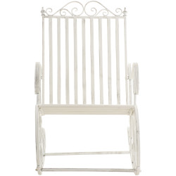 Fauteuil à bascule Smilla blanc antique