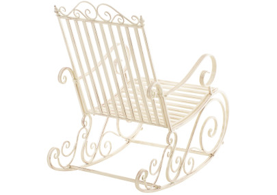 Fauteuil à bascule Smilla, crème antique