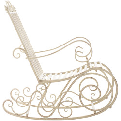 Fauteuil à bascule Smilla, crème antique